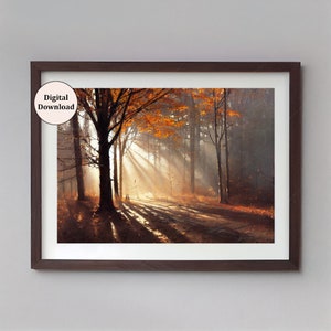 Autumn Landscape Painting Fall Landscape Printable Wall Art - Etsy