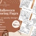10 Halloween Printable PDF Coloring Pages Fall Coloring Halloween ...