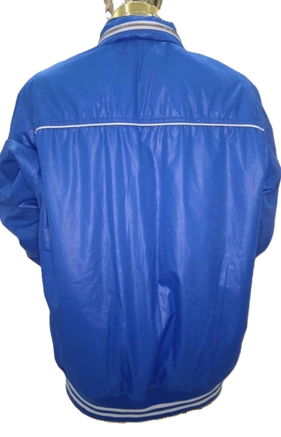 DOLCE GABBANA RAINCOAT blue zippered elasticated … - image 3