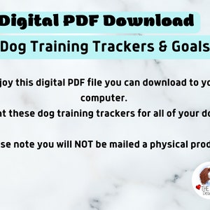 Printable Dog, Puppy Training Log Book and Planner, Dog Training Journal for Tricks, Commands PDF Download image 8