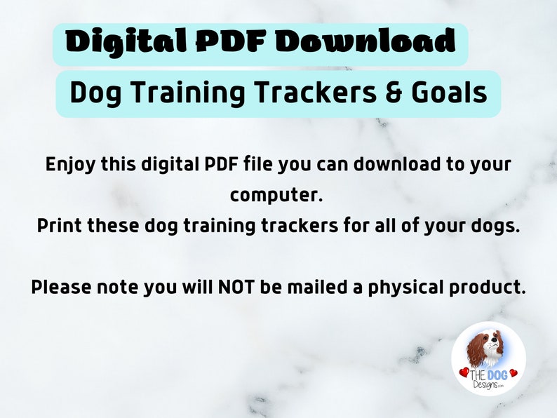 Printable Dog Puppy Training Log Book and Planner Dog image 8