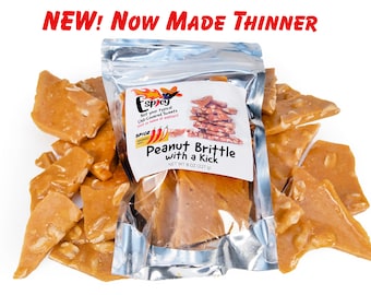 Homemade Peanut Brittle With a Kick - Spicy Candy - Mexican Candy - Low Sodium