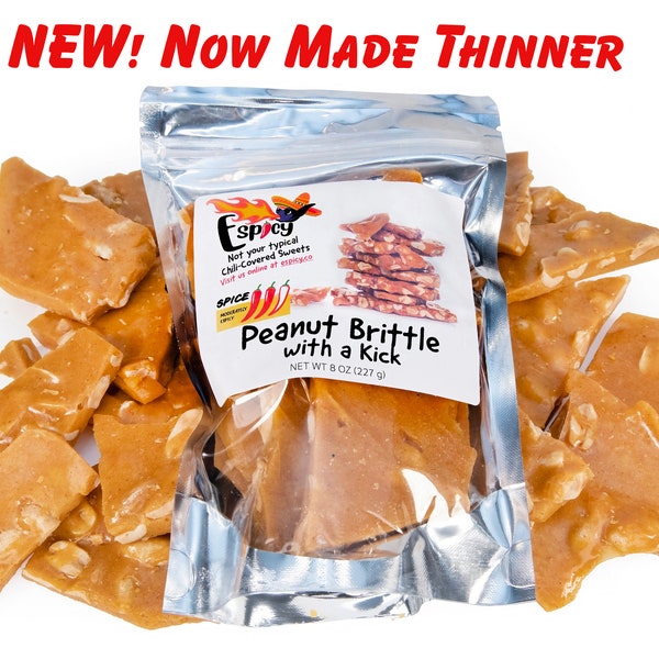 Homemade Peanut Brittle With a Kick - Spicy Candy - Mexican Candy - Low Sodium