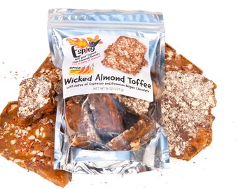 Homemade Almond Toffee With a Kick - Spicy Candy - Mexican Candy - Low Sodium