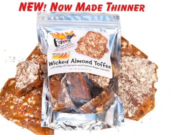 Homemade Almond Toffee With a Kick - Spicy Candy - Mexican Candy - Low Sodium
