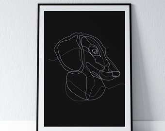 Benutzerdefinierte Haustier Linie Kunst, benutzerdefinierte Hund Zeichnung, benutzerdefinierte lineart Haustier Porträt, benutzerdefinierte Linie Zeichnung vom Foto