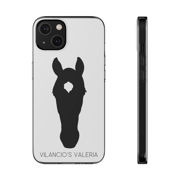 Benutzerdefinierte Pferd Silhouette Portrait Telefon Fall iPhone Android Samsung Reiten Minimalistische Illustration