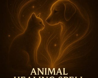Animal Body Healing Spell – Golden Energy Regeneration Ritual for Pets
