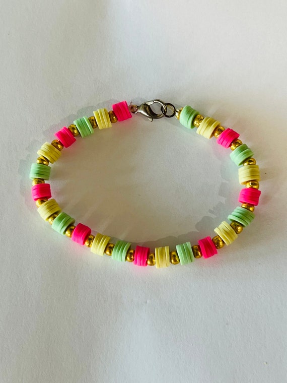 Rainbow Clay Bead Bracelet, SUTRAWEAR