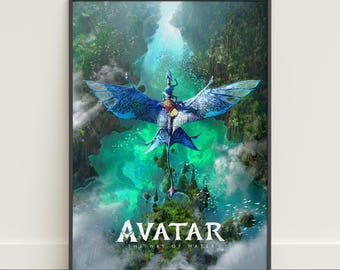 Poster di Avatar The Way of Water / Arte murale fantasy fantascientifica / Stampa su tela di film