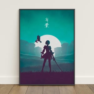 Poster di Nier Automata / 2B Wall Art / Stampa su tela del gioco