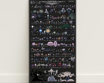Hollow Knight Bestiary Poster | Hunter's Journal Wall Art | Game Canvas Print