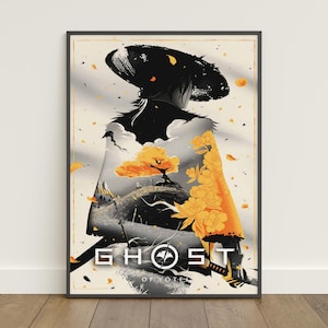 Ghost of Yotei-poster | Atsu-väggkonst | Canvastavla med spelet