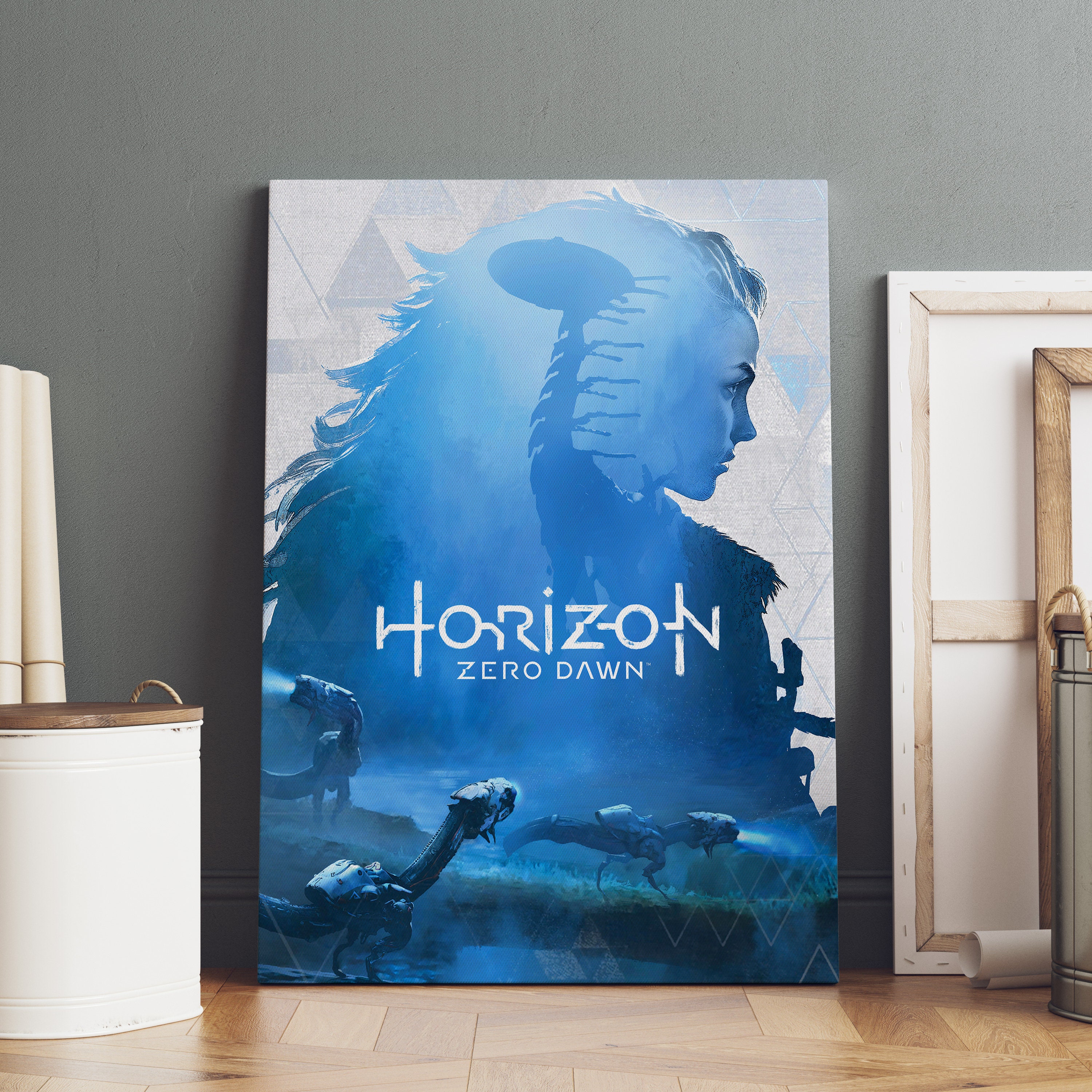 Horizon Zero Dawn, The Frozen Wilds poster, an art print by