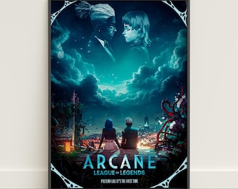 Arcane Poster | Jinx and Ekko Love Wall Art | TV Show Canvas Print #8