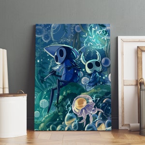 Hollow Knight-poster, hallownest-muurkunst, premium canvasprint, gamefan cadeau, lijstoptie beschikbaar