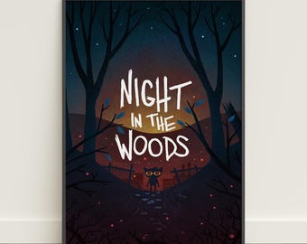 Póster de Night in the Woods / Arte mural de Mae Borowski / Lienzo impreso del juego n.° 5