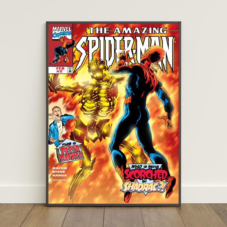 Spiderman Comic Book Covers Poster | Peter Parker Wall Art | Movie ...