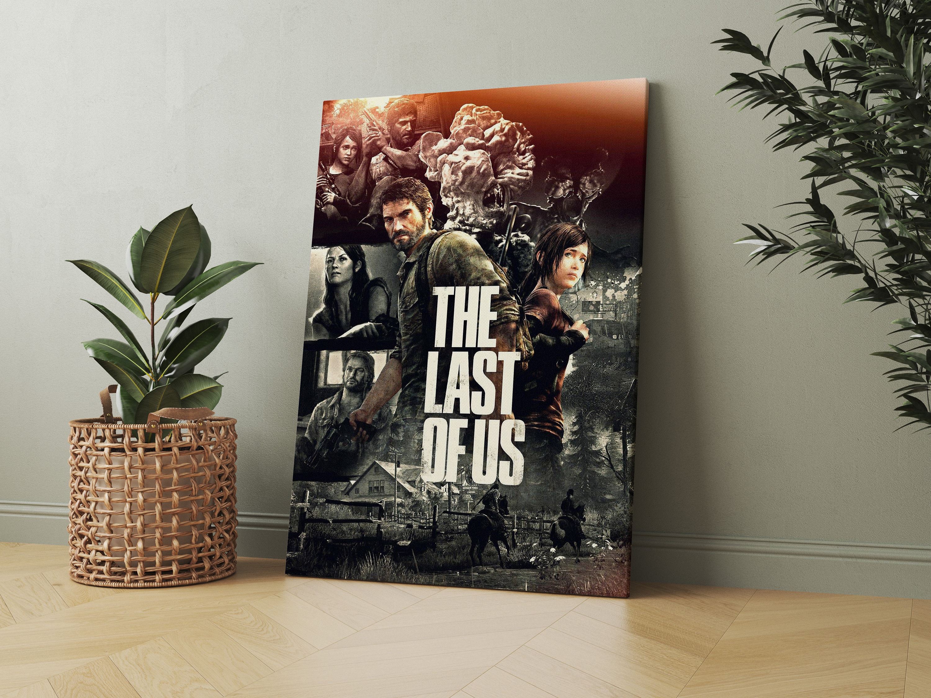 The Last of Us Poster, Ellie Wall Art, Premium Canvas Print, Game Fan