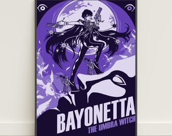Bayonetta Poster | Cereza Wall Art | Game Canvas Print