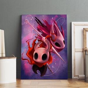 Hollow Knight-poster, hallownest-muurkunst, premium canvasprint, gamefan cadeau, lijstoptie beschikbaar