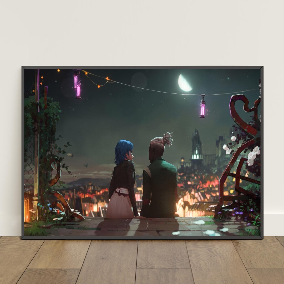 Arcane Poster | Jinx and Ekko Love Wall Art | TV Show Canvas Print #7 ...