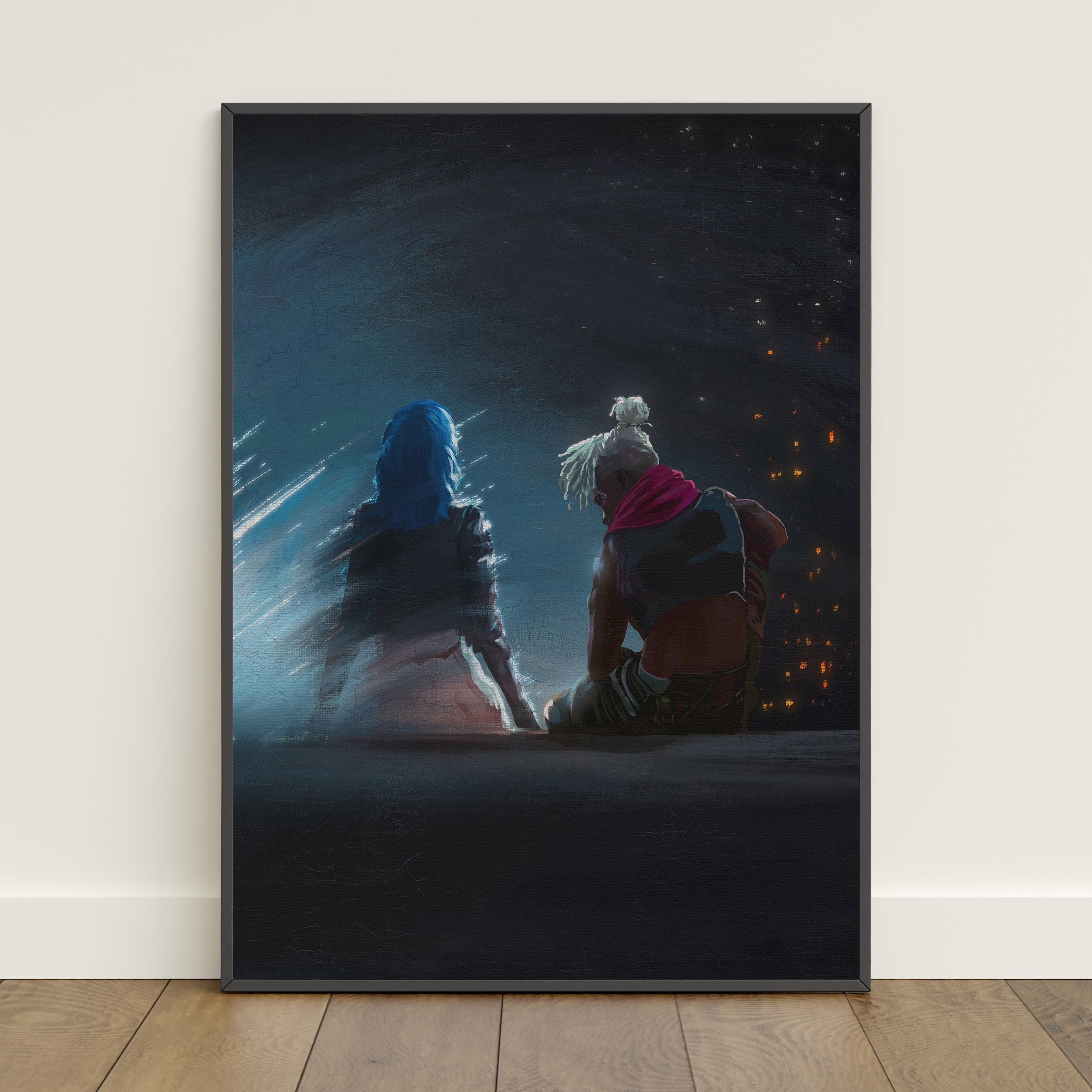 Arcane Poster | Jinx and Ekko Love Wall Art | TV Show Canvas Print #6 ...