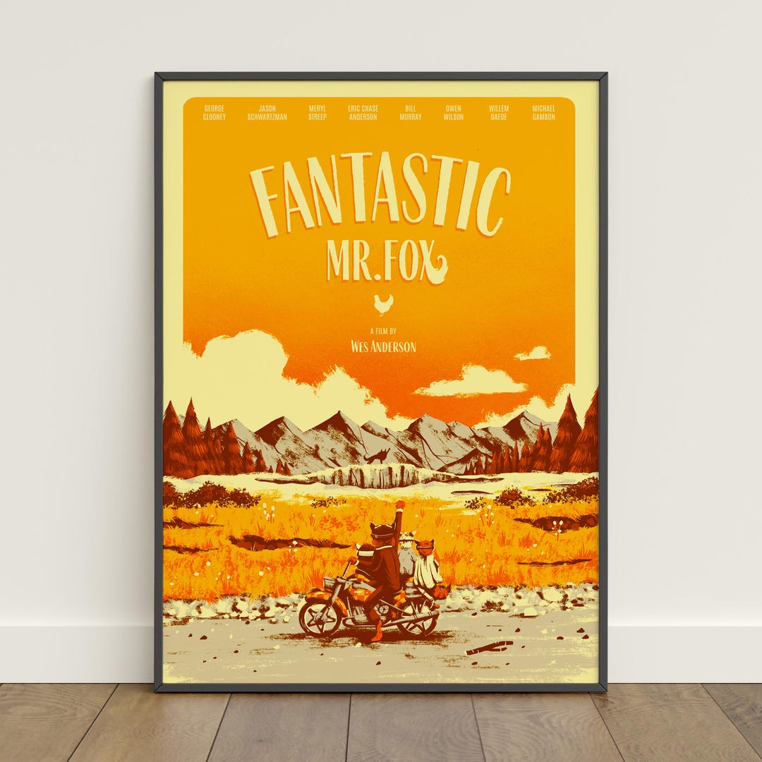 Fantastic Mr. Fox Poster | Mrs. Fox Wall Art | Movie Canvas Print - Etsy
