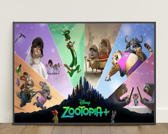 Póster de Zootopia / Arte de pared de Judy Hopps / Impresión en lienzo de la película