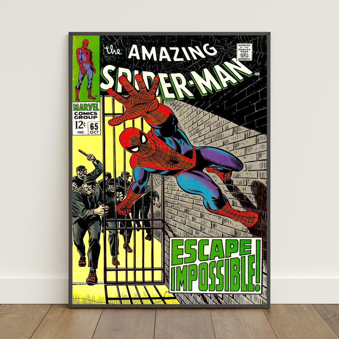 Spiderman Comic Book Covers Poster | Peter Parker Wall Art | Movie ...