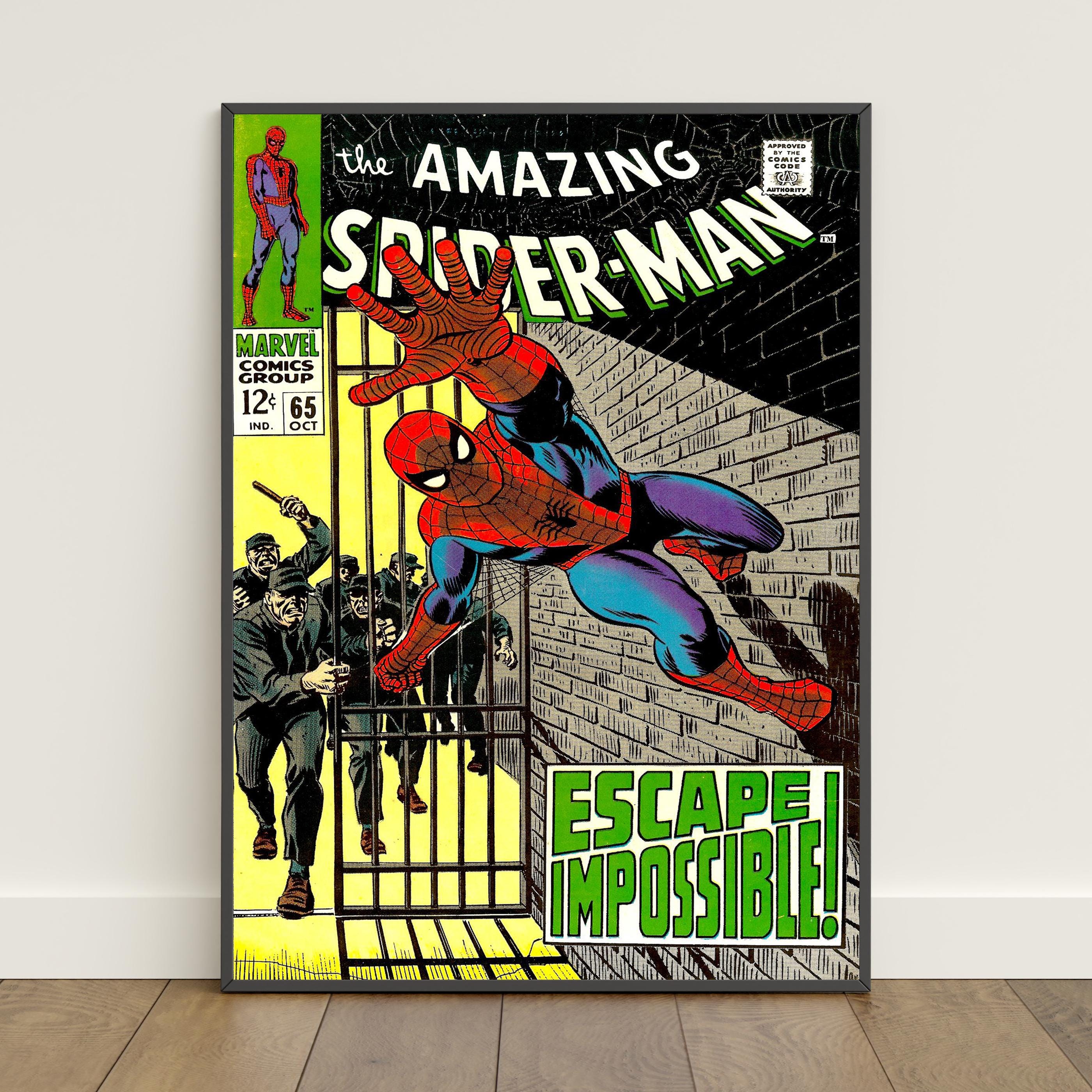 Spiderman Comic Book Covers Poster | Peter Parker Wall Art | Movie ...