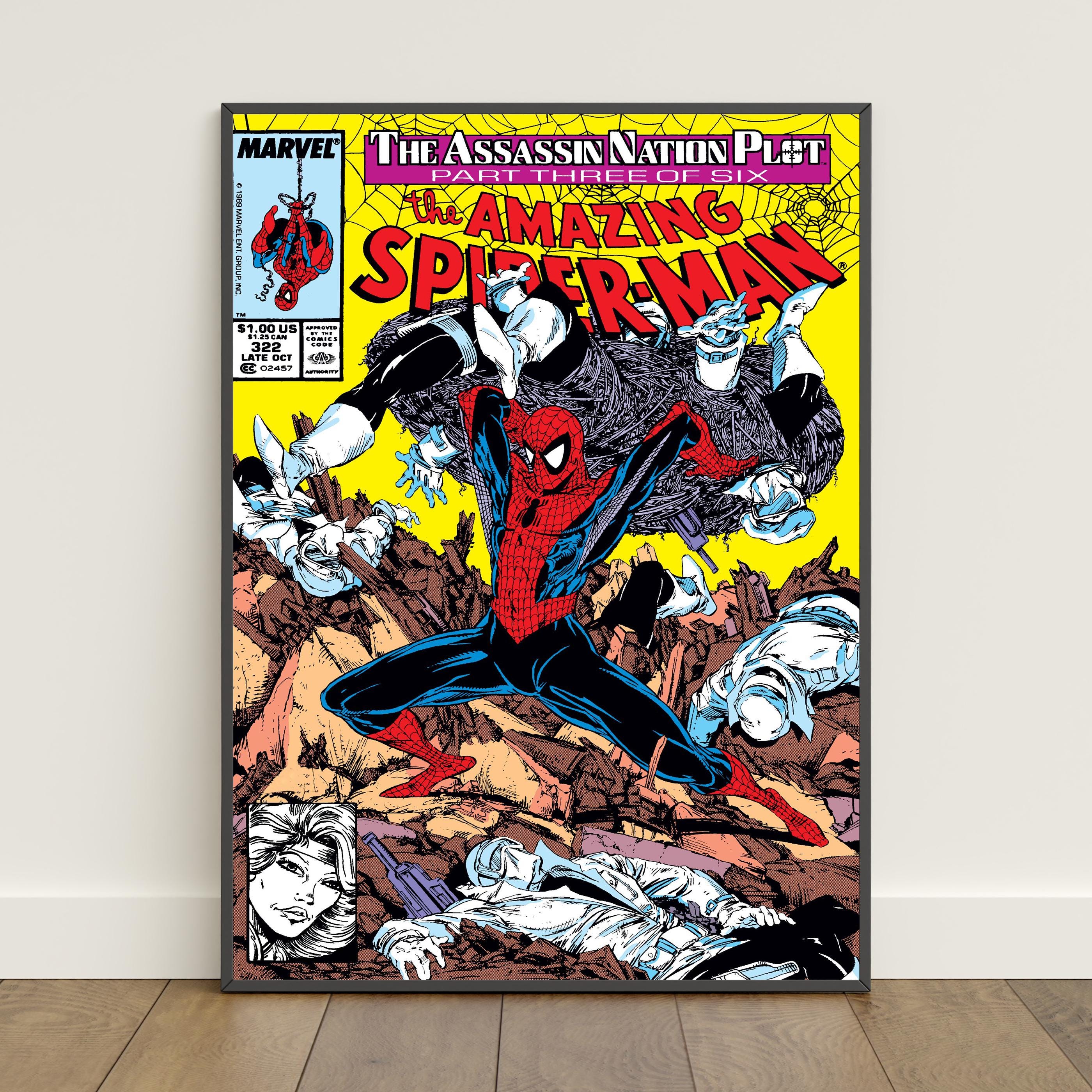 Spiderman Comic Book Covers Poster | Peter Parker Wall Art | Movie ...