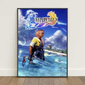 Final Fantasy X Poster | Video Game Wall Art | Gamer Room Decor