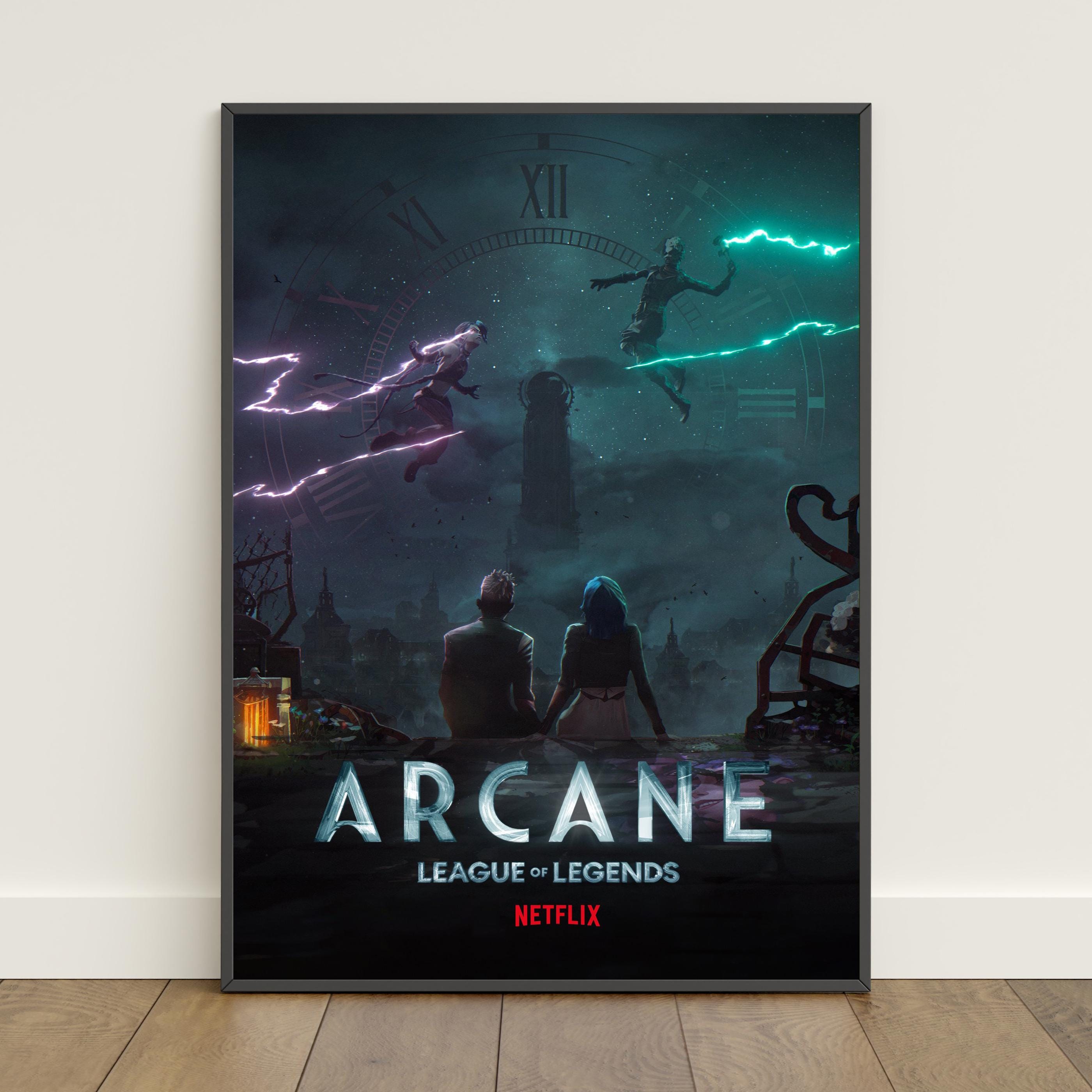 Arcane Poster | Jinx and Ekko Love Wall Art | TV Show Canvas Print #6 ...