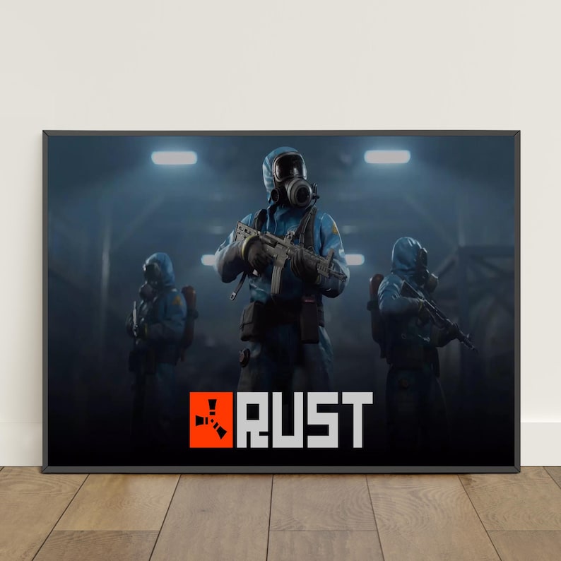 Rust Poster | Survival Game Wall Art | Game Canvas Print - Etsy