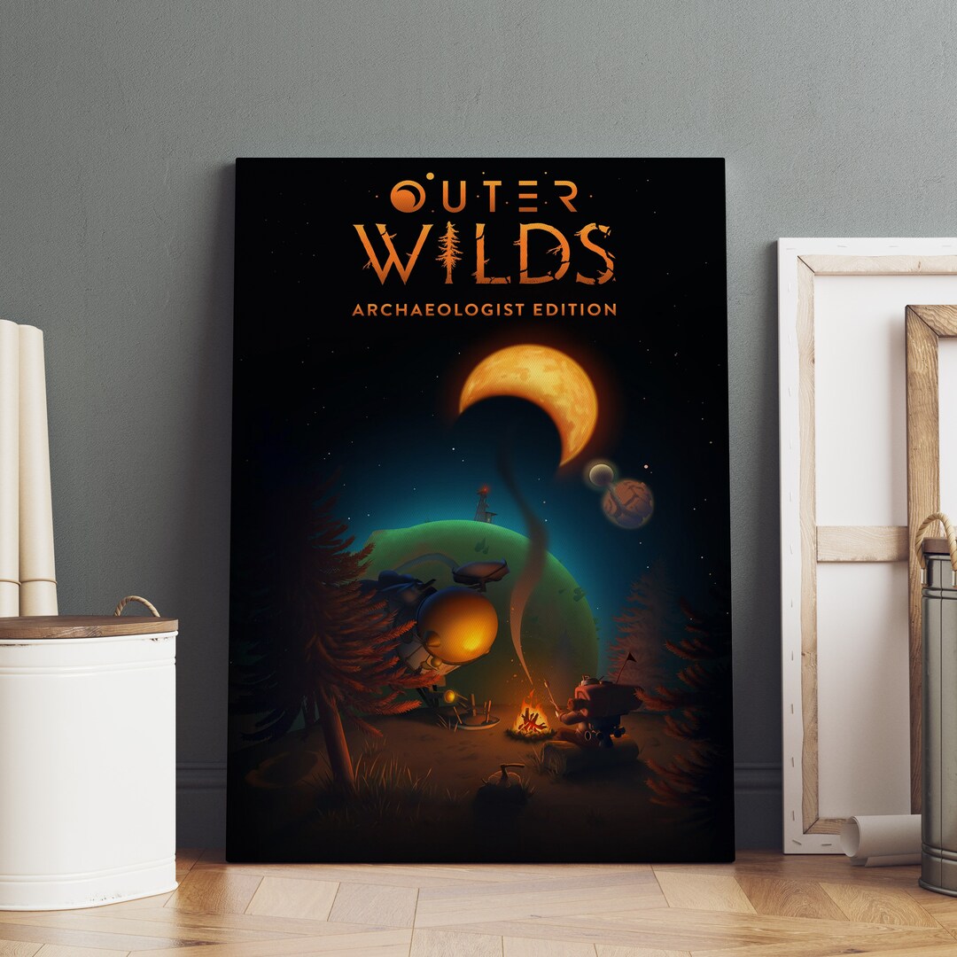 Outer Wilds Poster Hearthian Wall Art Rolled Canvas Print Etsy