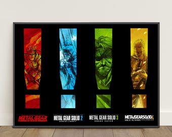 葉巻を吸うビッグボスMGSスネークプレミアムポスター（ベクター
