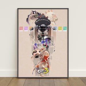Splatoon 3 Poster | Inkling Wall Art | Game Print