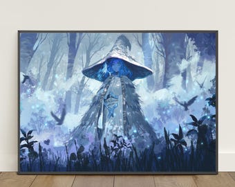 Elden Game Poster | Malenia Blade of Miquella Wall Art | Game Canvas Print #2