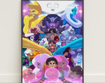 Steven Universe Poster | Steven Wall Art | TV Show Canvas Print