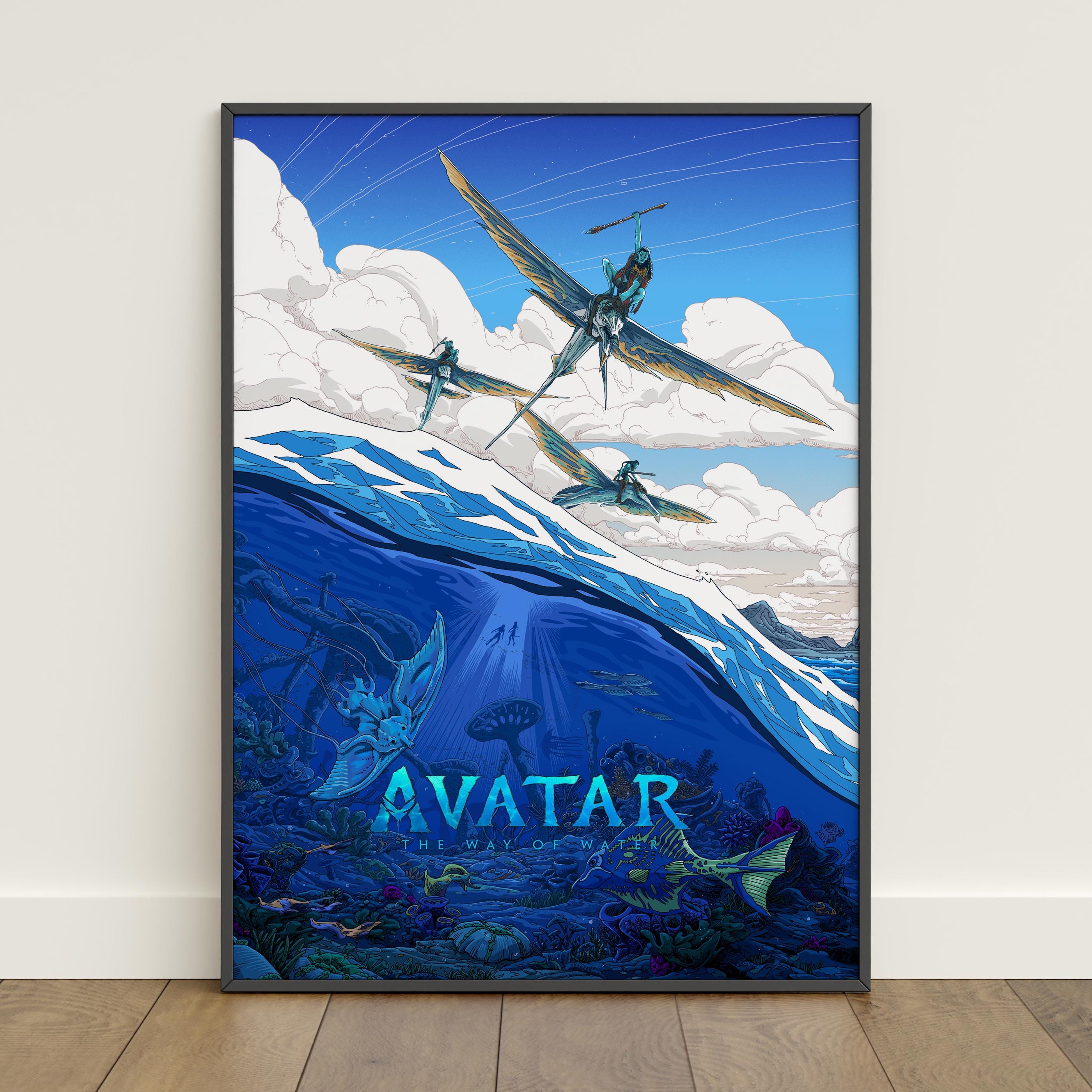 Avatar the Way of Water Poster | Sci-fi Fantasy Wall Art | Movie Canvas ...