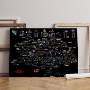 Kaart poster holle ridder, hallownest kunst aan de muur, premium canvasprint, cadeau gamefan, lijstoptie beschikbaar