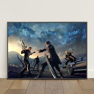 Final Fantasy Poster | Cloud Strife Wall Art | Game Canvas Print #2
