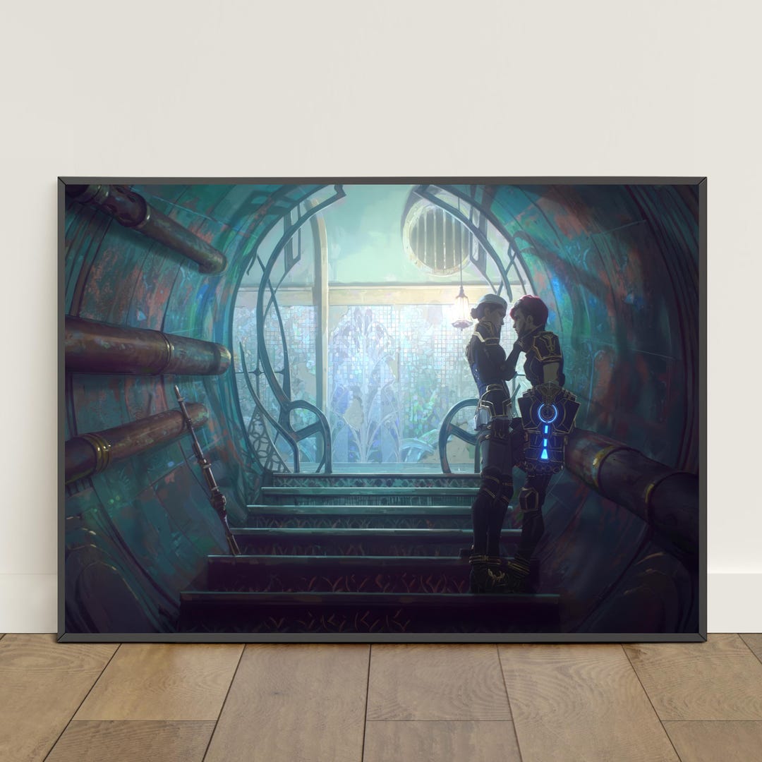 Arcane Poster | Jinx and Ekko Love Wall Art | TV Show Canvas Print #3 ...