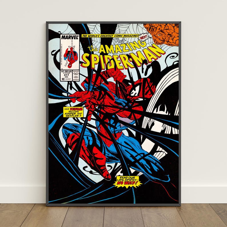Spiderman Comic Book Covers Poster | Peter Parker Wall Art | Movie ...