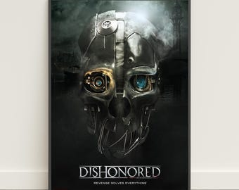 Dishonored-poster | Corvo Attano-muurkunst | Gamecanvasafdruk #4