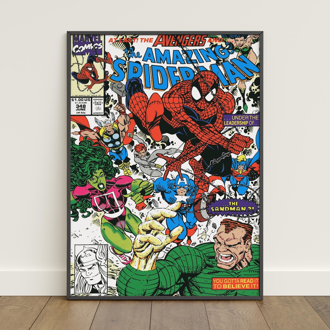 Spiderman Comic Book Covers Poster | Peter Parker Wall Art | Movie ...