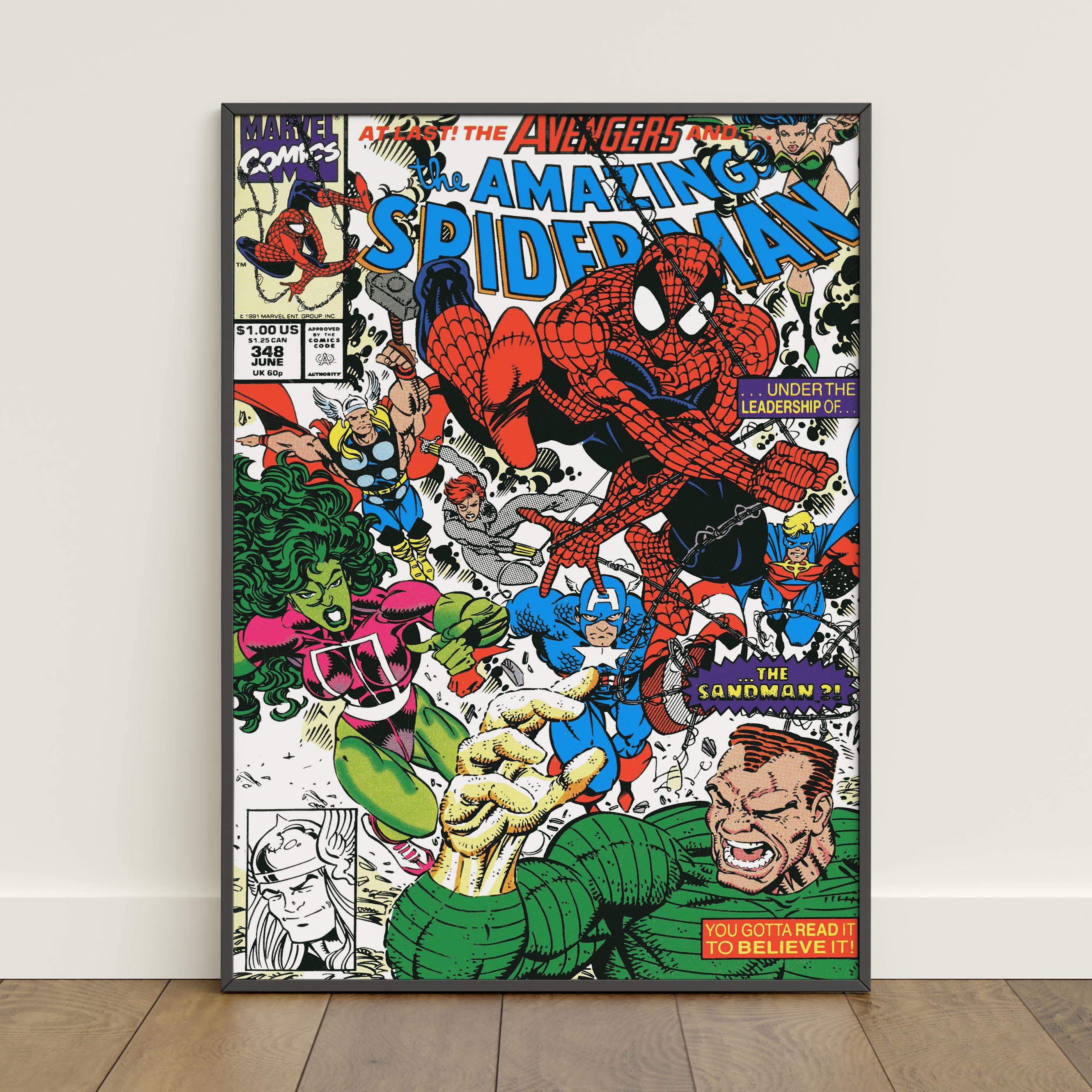 Spiderman Comic Book Covers Poster | Peter Parker Wall Art | Movie ...