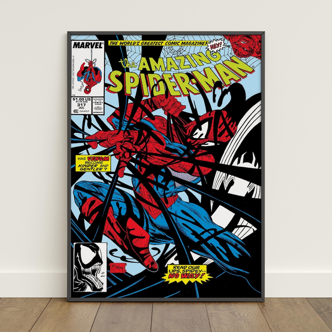 Spiderman Comic Book Covers Poster | Peter Parker Wall Art | Movie ...