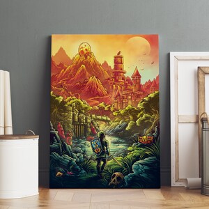 The Legend of Zelda Poster, Breath of the Wild Wall Art, Rolled Canvas Print, Game Poster Gift